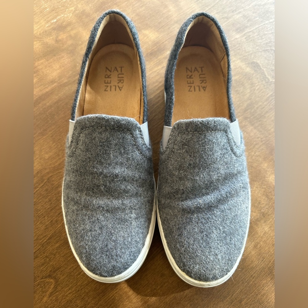 Naturalizer Carly3 Slip-on, Grey Fabric, Size 9